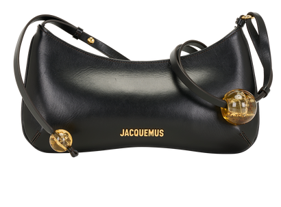 Le Bisou Perle Small, &pound;350, Handbags, Black, Leather, Front view